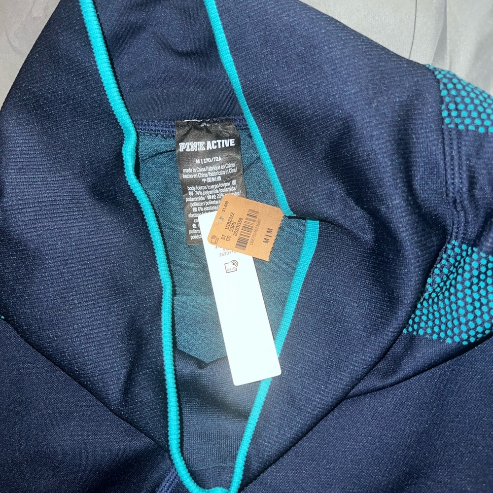 Victoria’s Secret pink leggings navy and aqua blue - Picture 4 of 4